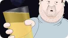 Mind me bloody beer
