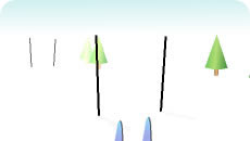 Skiing game